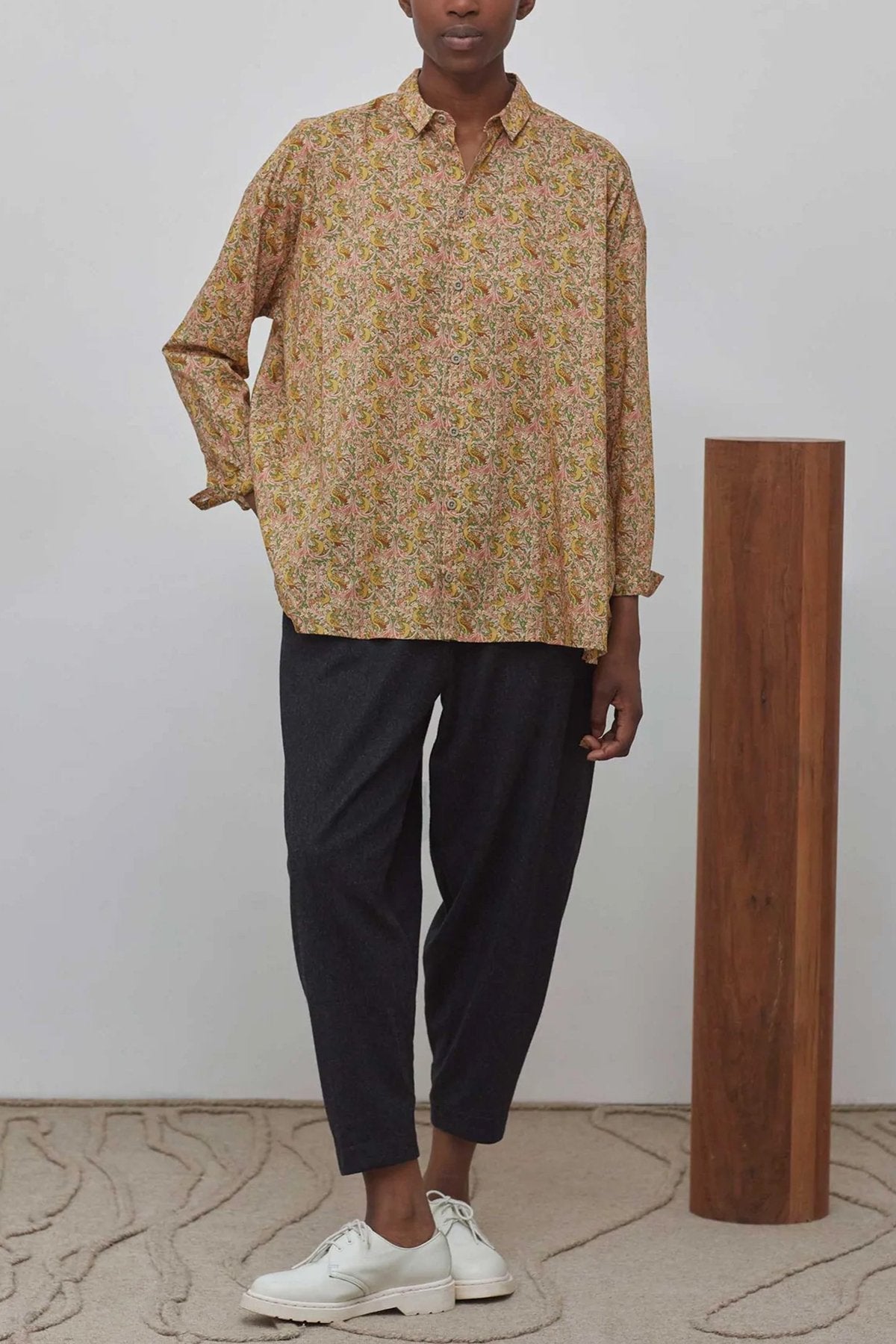 toogood - THE DRAUGHTSMAN SHIRT - TANA LAWN EDENS AWAKENING - GOLD