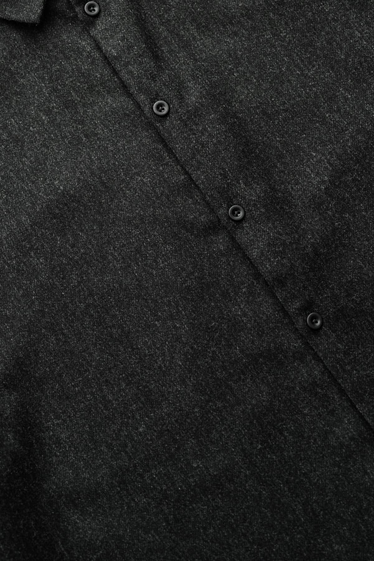 toogood - THE DRAUGHTSMAN SHIRT - WOOL CASHMERE FLANNEL - PEWTER