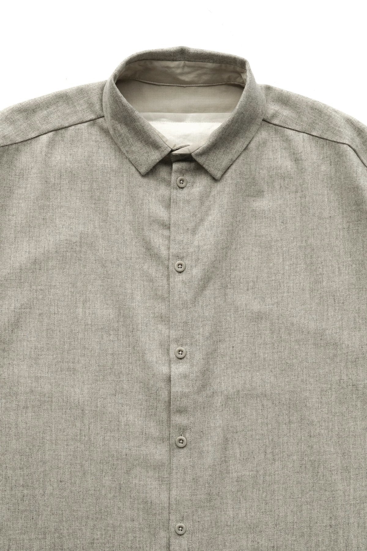 toogood - THE DRAUGHTSMAN SHIRT - WOOL CASHMERE FLANNEL - STONE