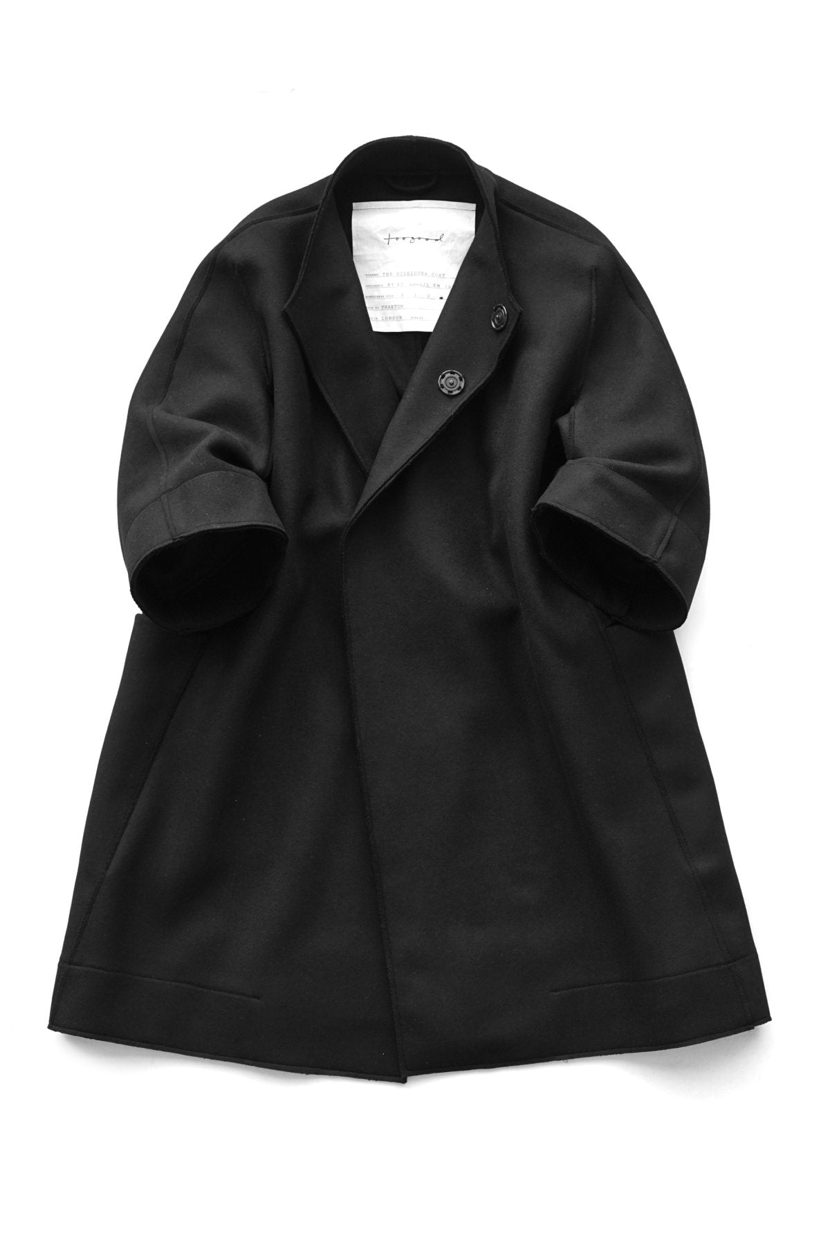 toogood - EXCLUSIVE THE OIL RIGGER COAT - LAMBSWOOL FELT HW - FLINT