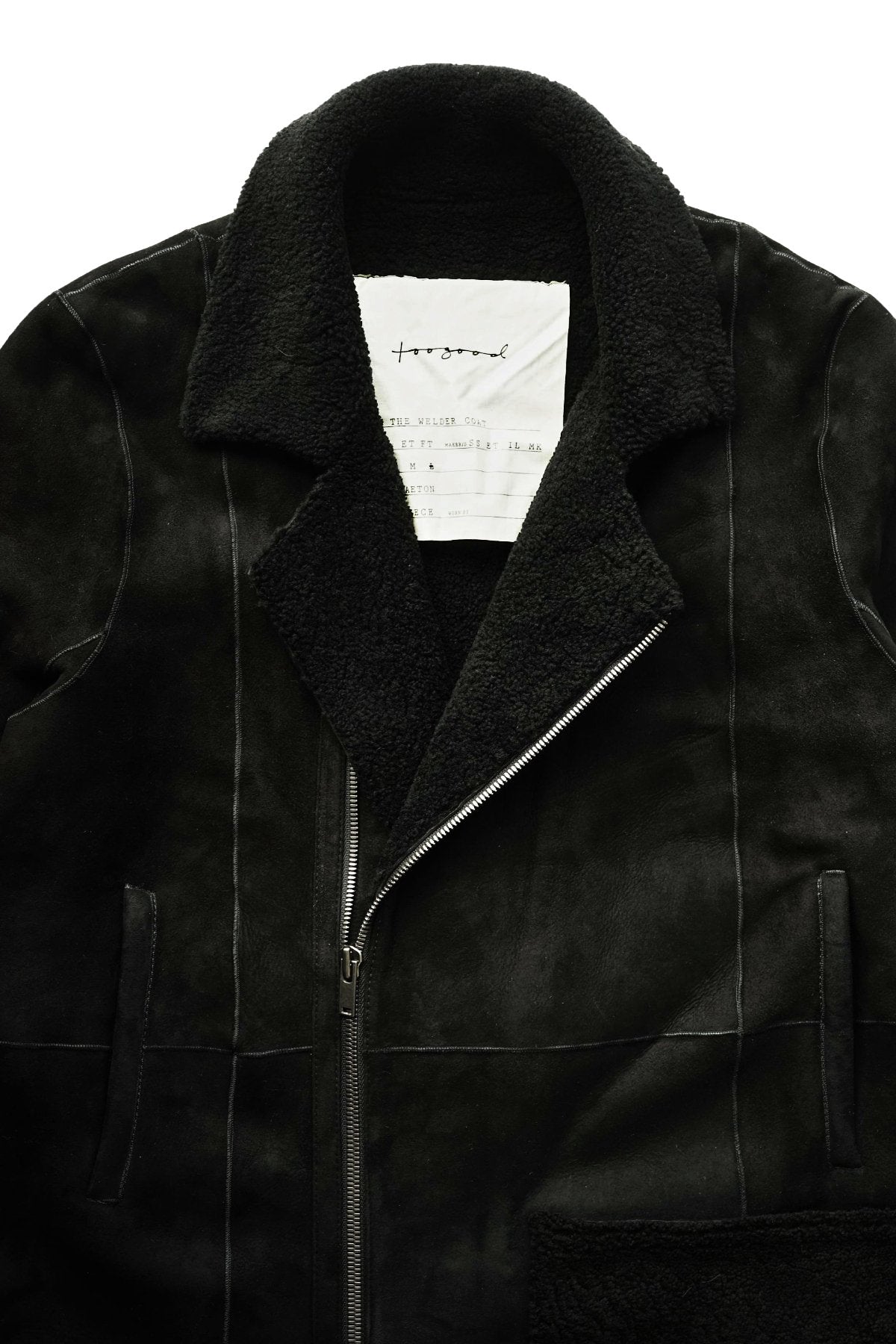 toogood ★★★ - EXCLUSIVE THE WELDER COAT - SHEARLING - FLINT