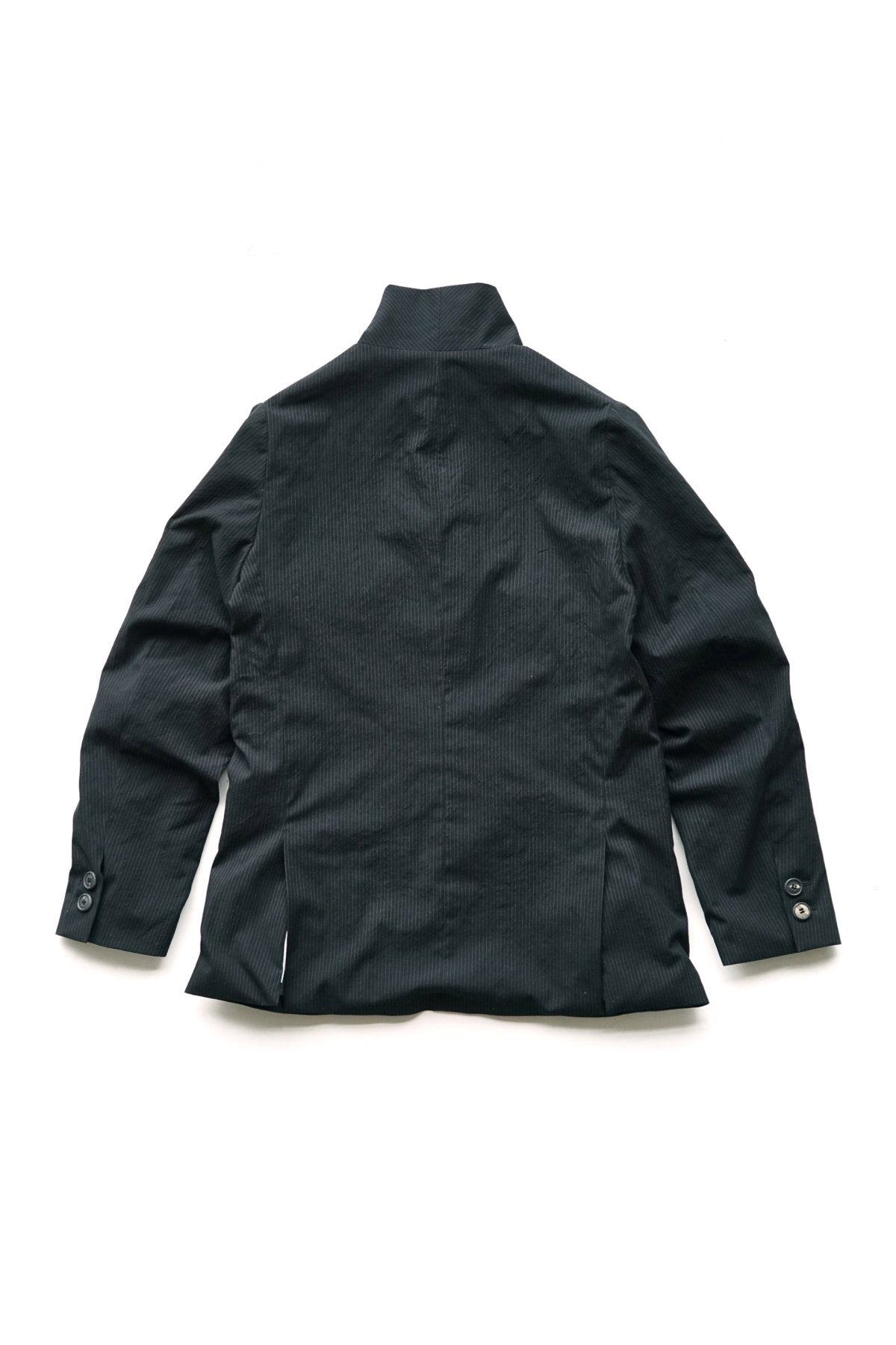 Bergfabel - LONG FARMER JACKET - NAVY STRIPE