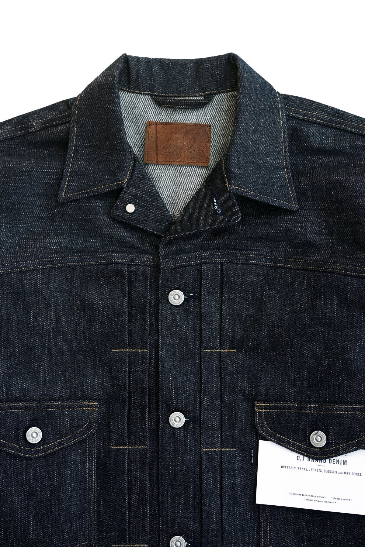 OLD JOE - OPEN COLLAR RANCH JACKET - INDIGO