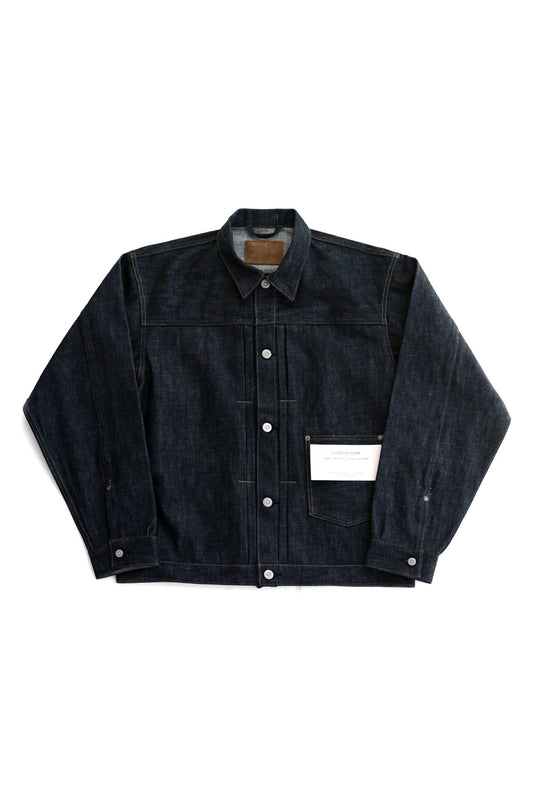 OLD JOE - RIVETED ONE POCKET JEAN JACKET - INDIGO