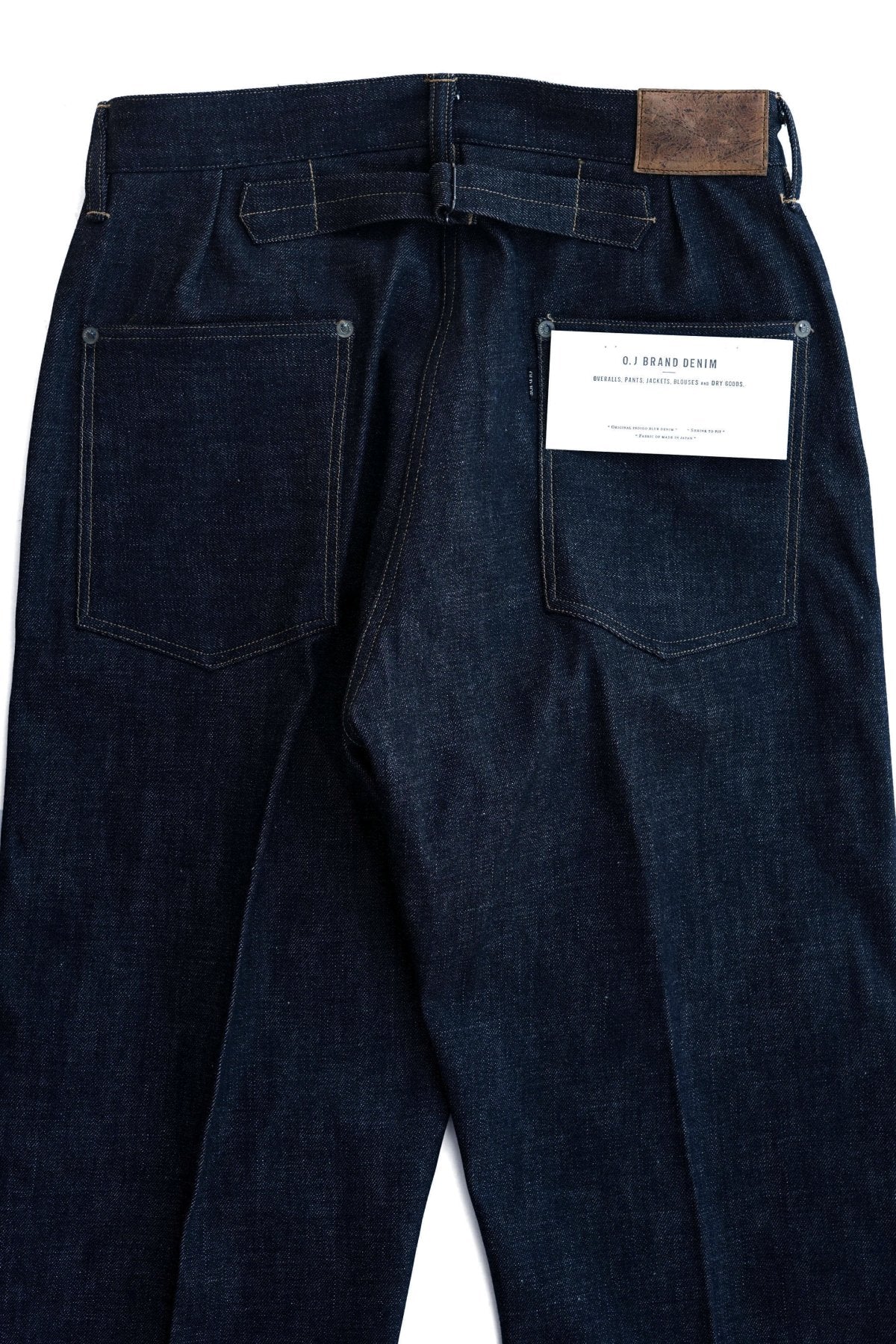 OLD JOE -PLEATED JEAN TROUSER"946" - INDIGO