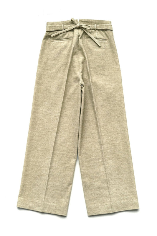 WRYHT - KNOTTED BUCK PLEATED TROUSER - DUNE