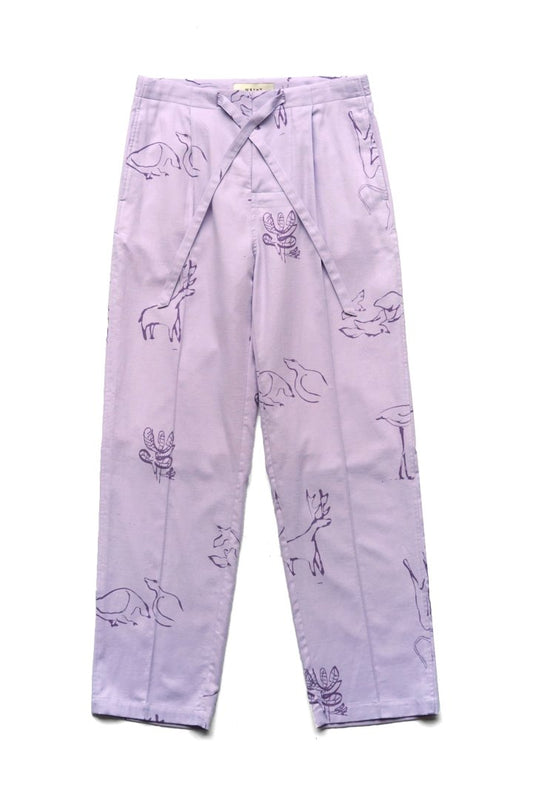 WRYHT - STRINGS WAIST TROUSER - HYDRANGEA