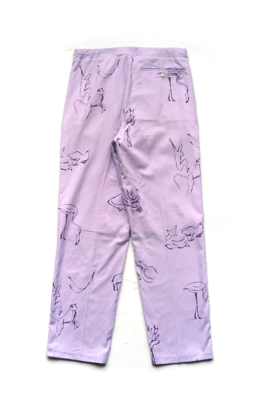 WRYHT - STRINGS WAIST TROUSER - HYDRANGEA