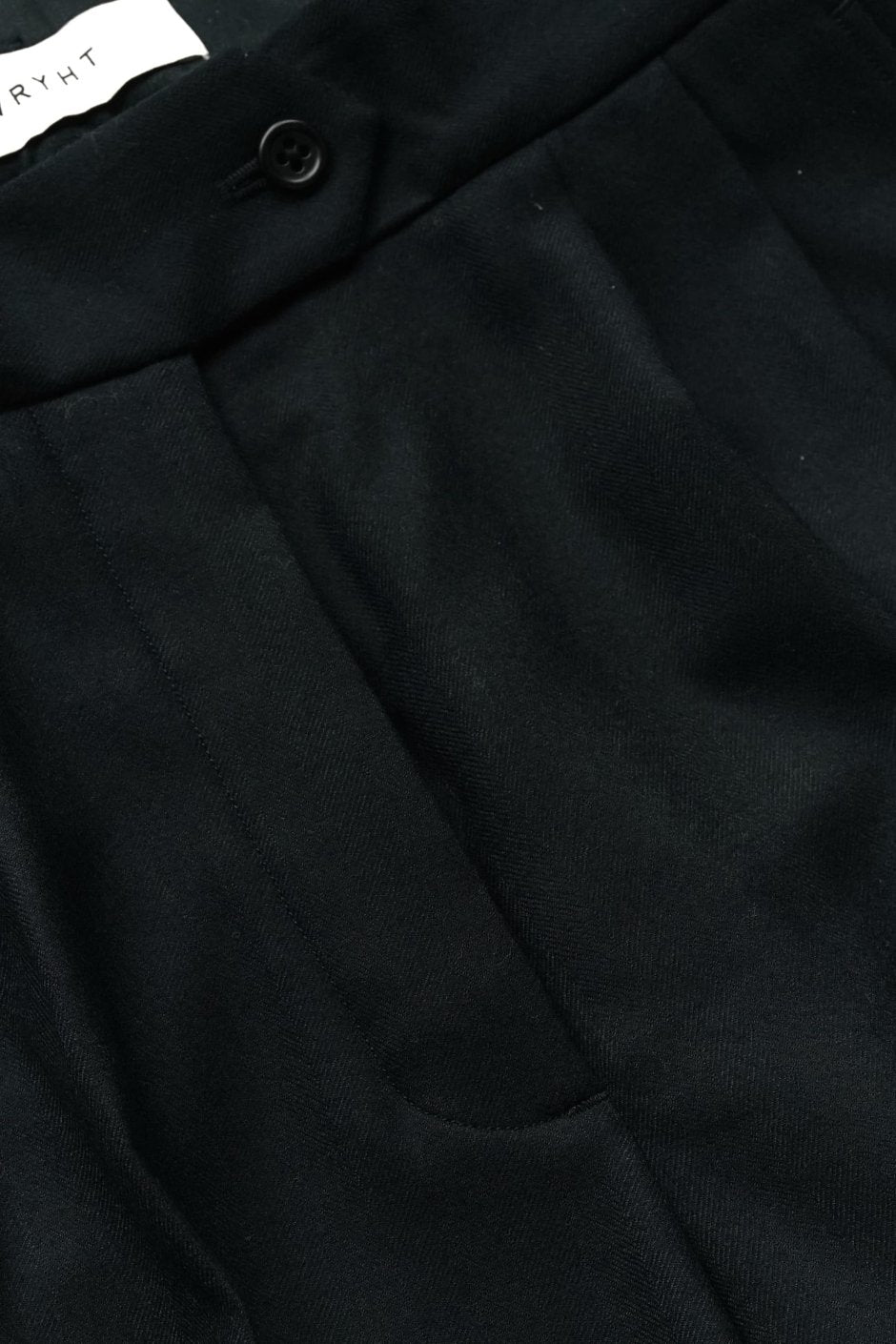 WRYHT ★★★ - EXCLUSIVE KNOTTED BUCK PLEATED TROUSER - NOCTURNE