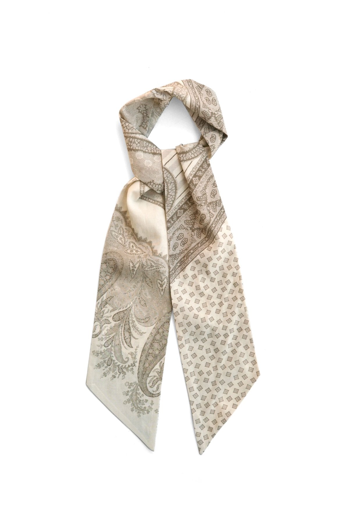 OLD JOE - CRAZY PAISLEY SCARF TIE - DUNE