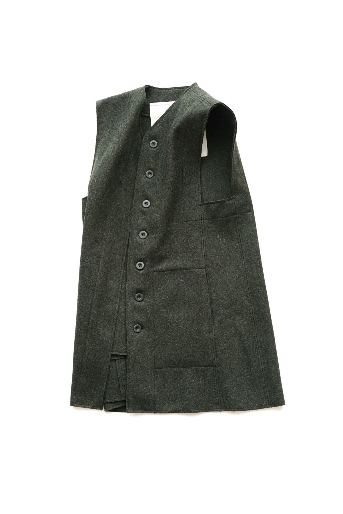 toogood - THE RESTORER WAISTCOAT - WOOl FELT - FIR