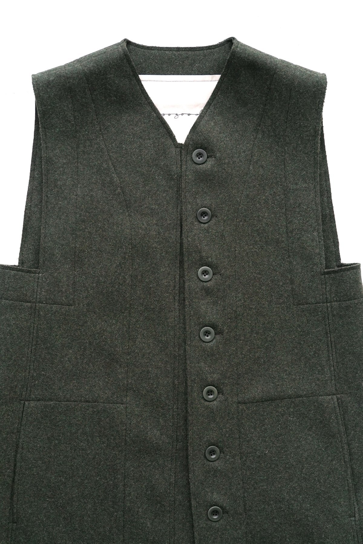 toogood - THE RESTORER WAISTCOAT - WOOl FELT - FIR