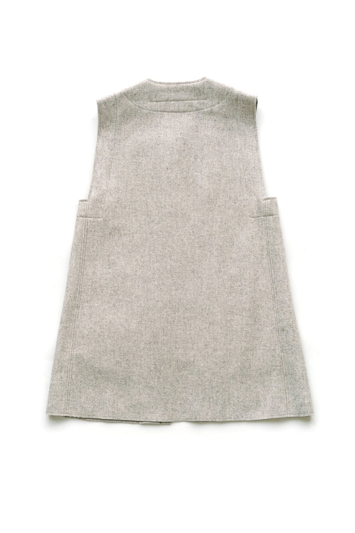 toogood - THE RESTORER WAISTCOAT - WOOl FELT - STONE