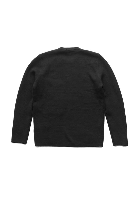 C.P. COMPANY - EXTRA FINE MERINO WOOL JUMPER - BLACK