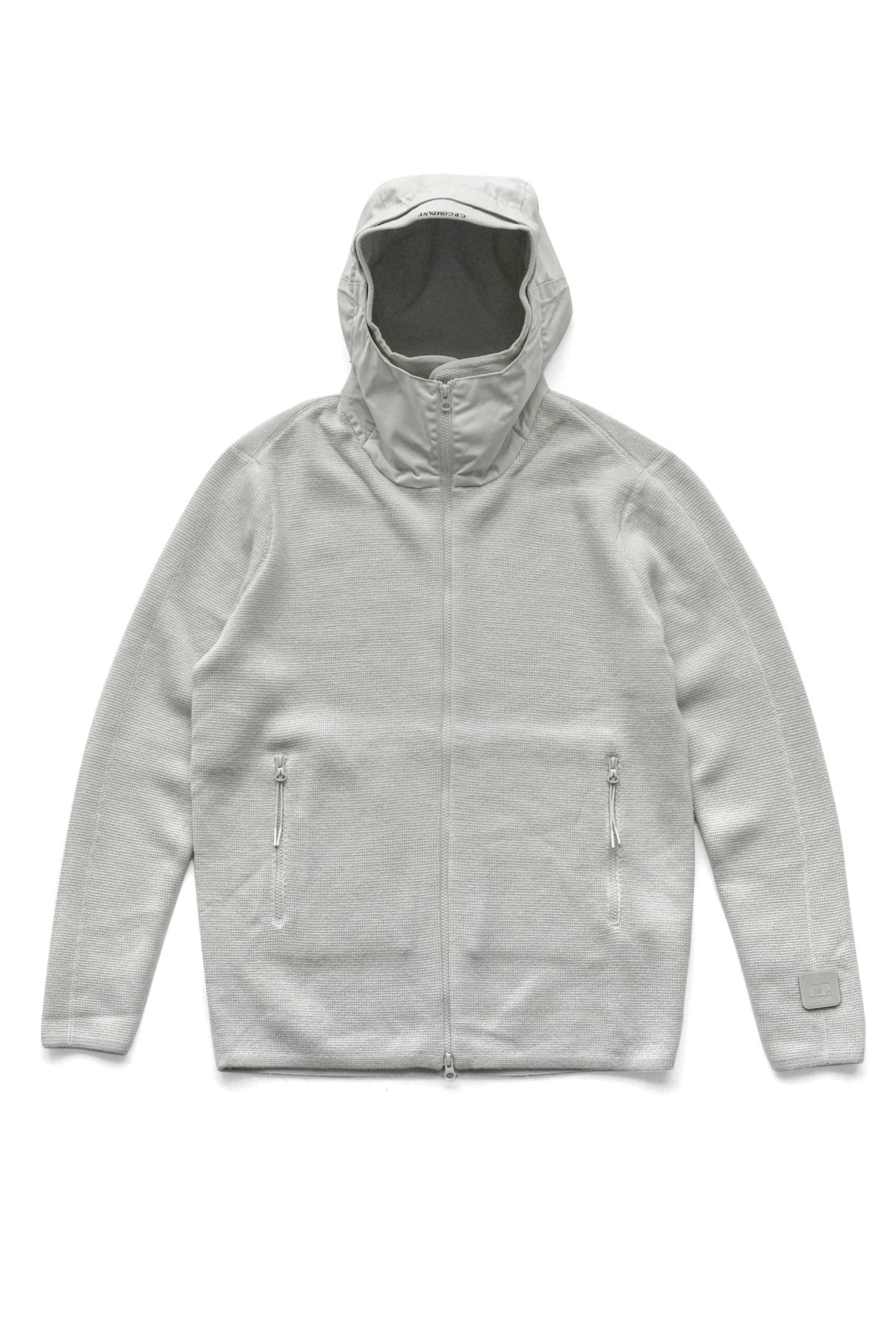 C.P. COMPANY - EXTRA FINE MERINO WOOL HOOD JUMPER - PELLICAN