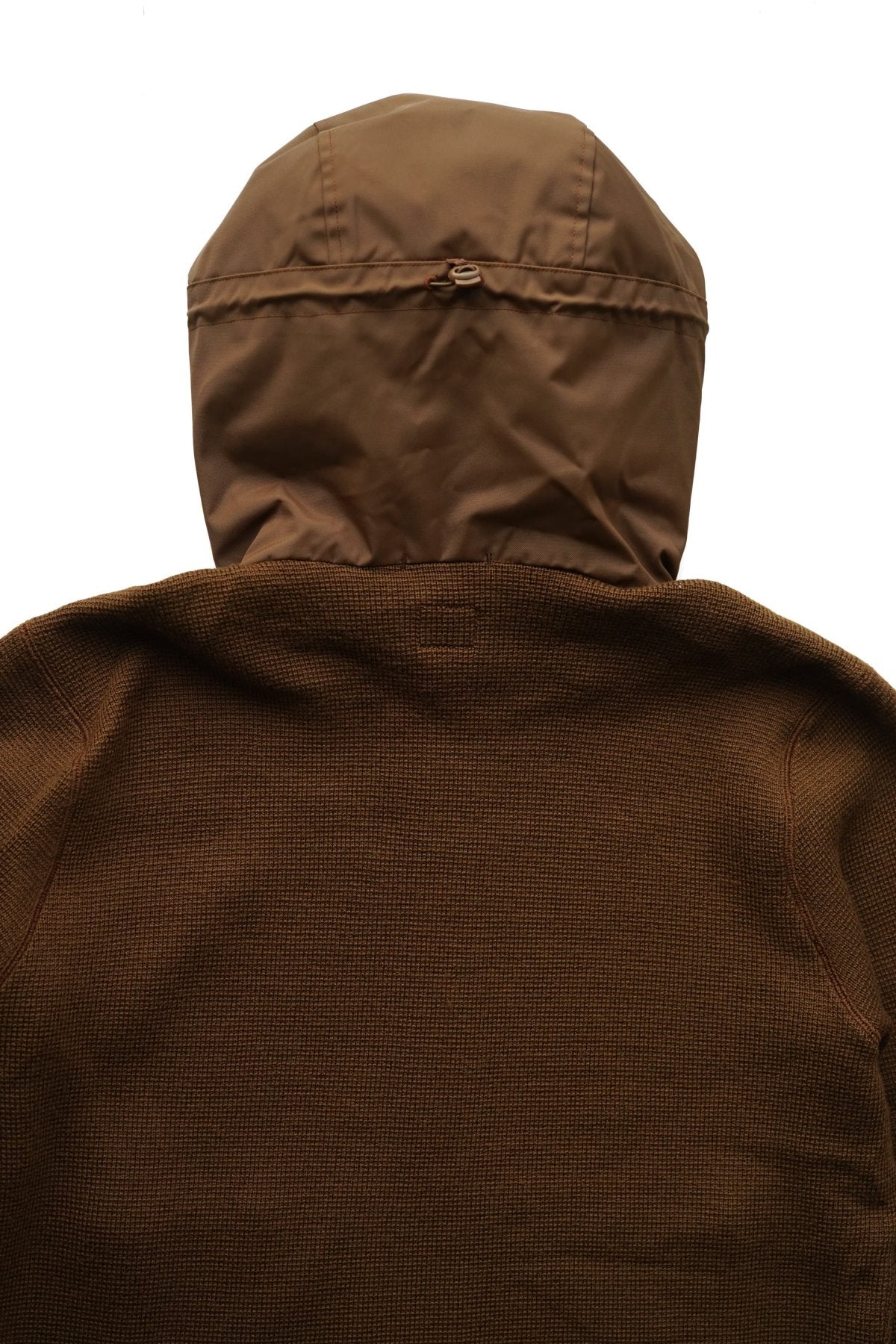 C.P. COMPANY - EXTRA FINE MERINO WOOL HOOD JUMPER - PARTRIDGE BROWN