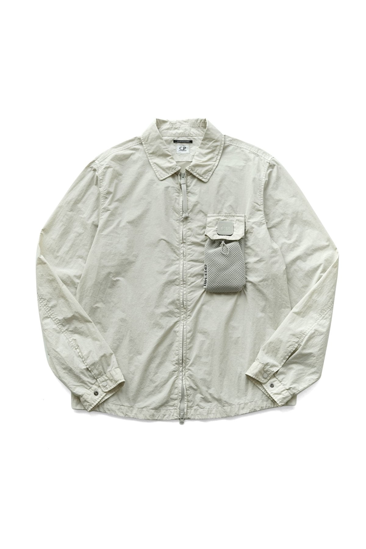 C.P. COMPANY - MICROREPS DIAMOND PEACH SHIRT - PELLICAN