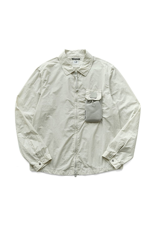 C.P. COMPANY - MICROREPS DIAMOND PEACH SHIRT - PELLICAN