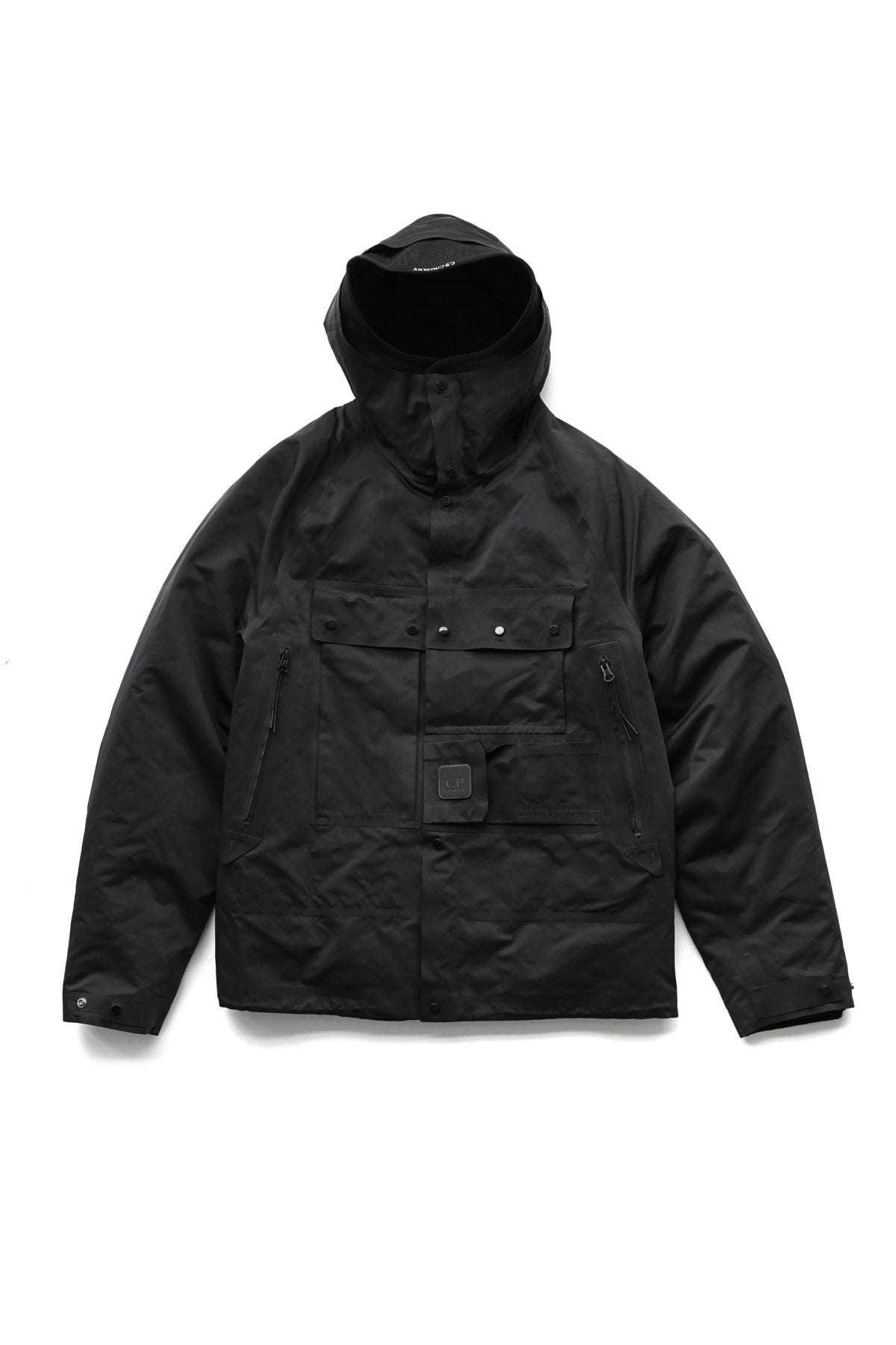 C.P. COMPANY - A.A.C. HOODED DOWN JACKET - BLACK