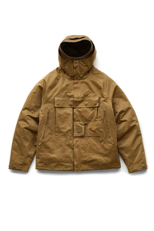 C.P. COMPANY - A.A.C. HOODED DOWN JACKET - CUMIN