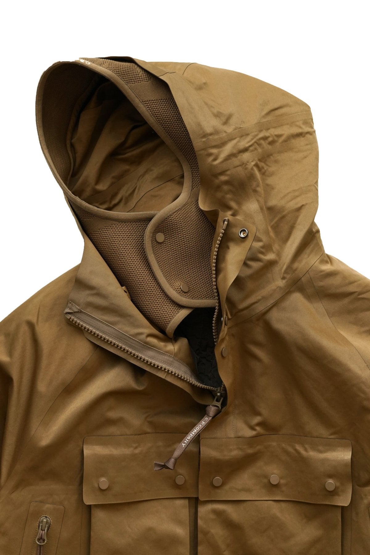 C.P. COMPANY - A.A.C. HOODED DOWN JACKET - CUMIN