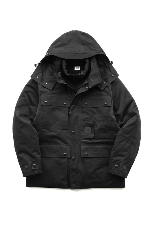 C.P. COMPANY - A.A.C. DOWN FIELD JACKET - BLACK