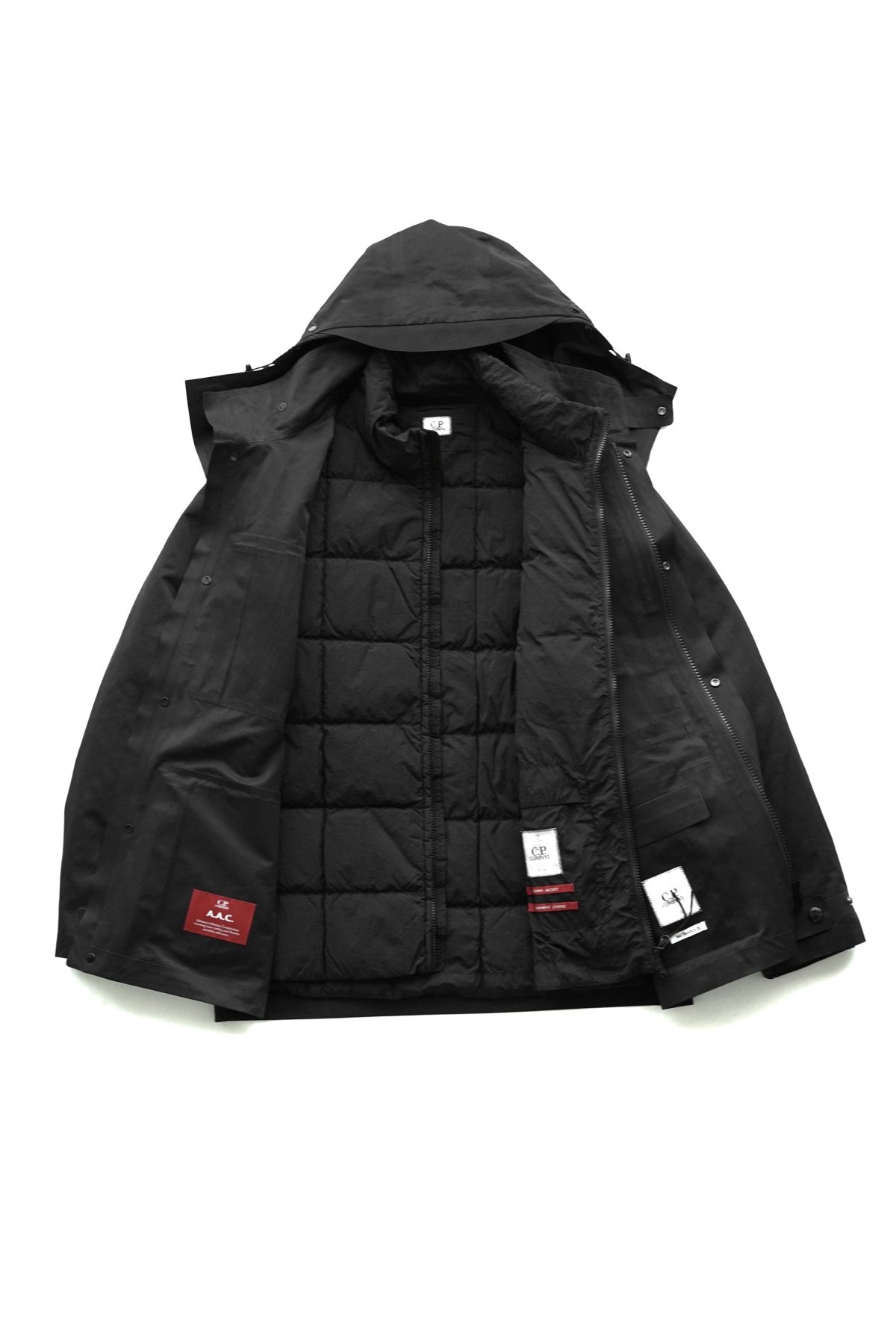 C.P. COMPANY - A.A.C. DOWN FIELD JACKET - BLACK