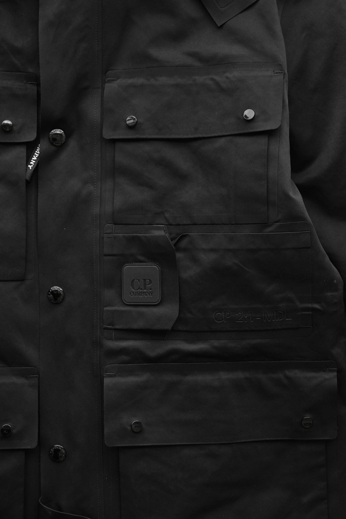 C.P. COMPANY - A.A.C. DOWN FIELD JACKET - BLACK