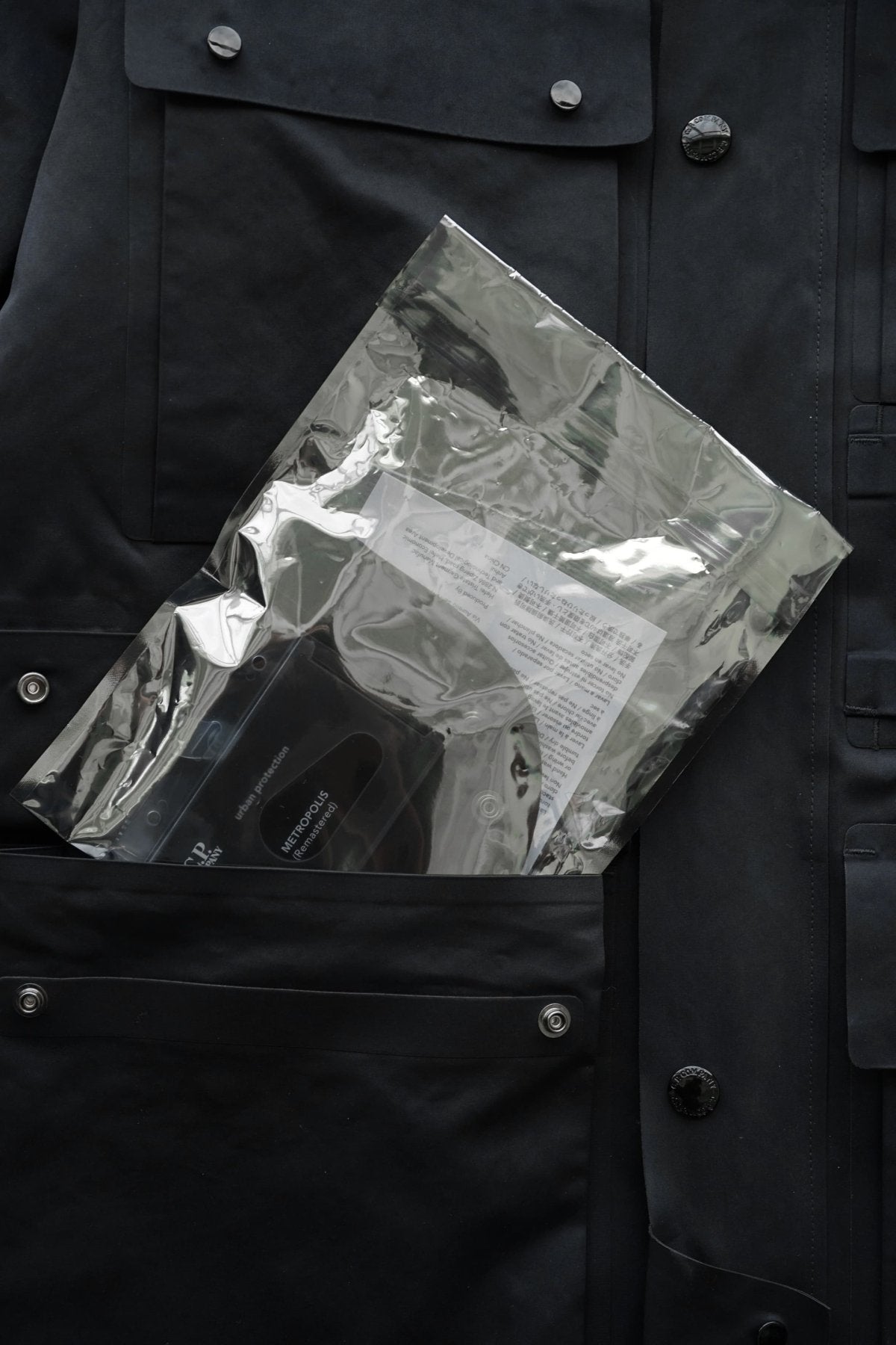 C.P. COMPANY - A.A.C. DOWN FIELD JACKET - BLACK