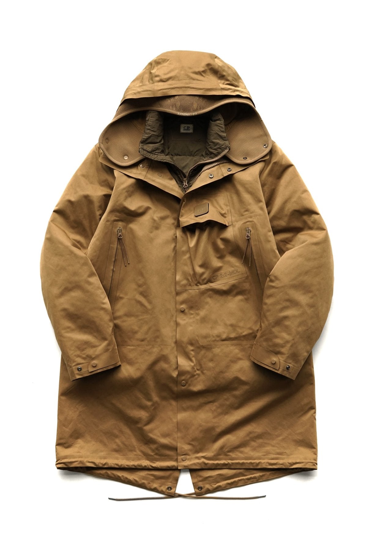 C.P. COMPANY - A.A.C. DOWN FISHTAIL PARKA - CUMIN