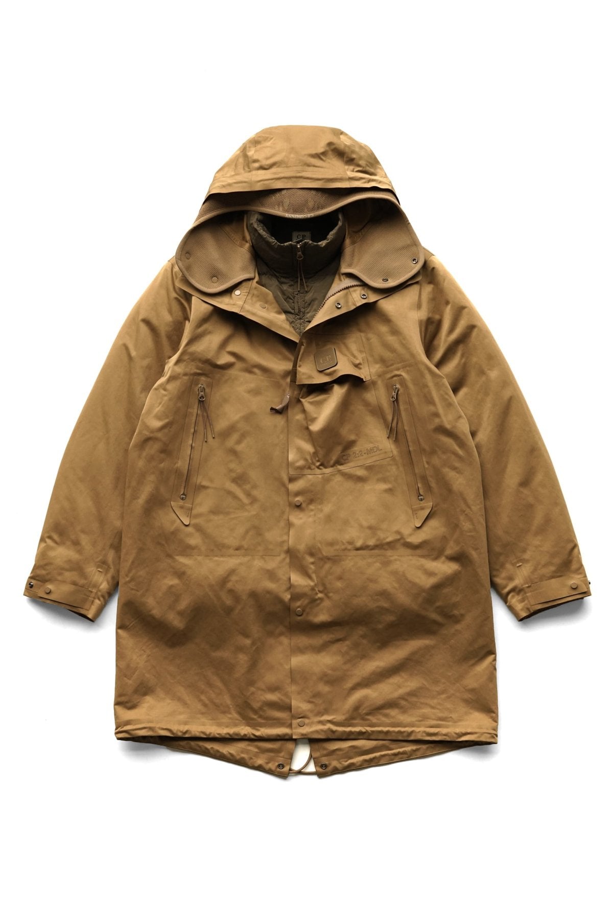 C.P. COMPANY - A.A.C. DOWN FISHTAIL PARKA - CUMIN