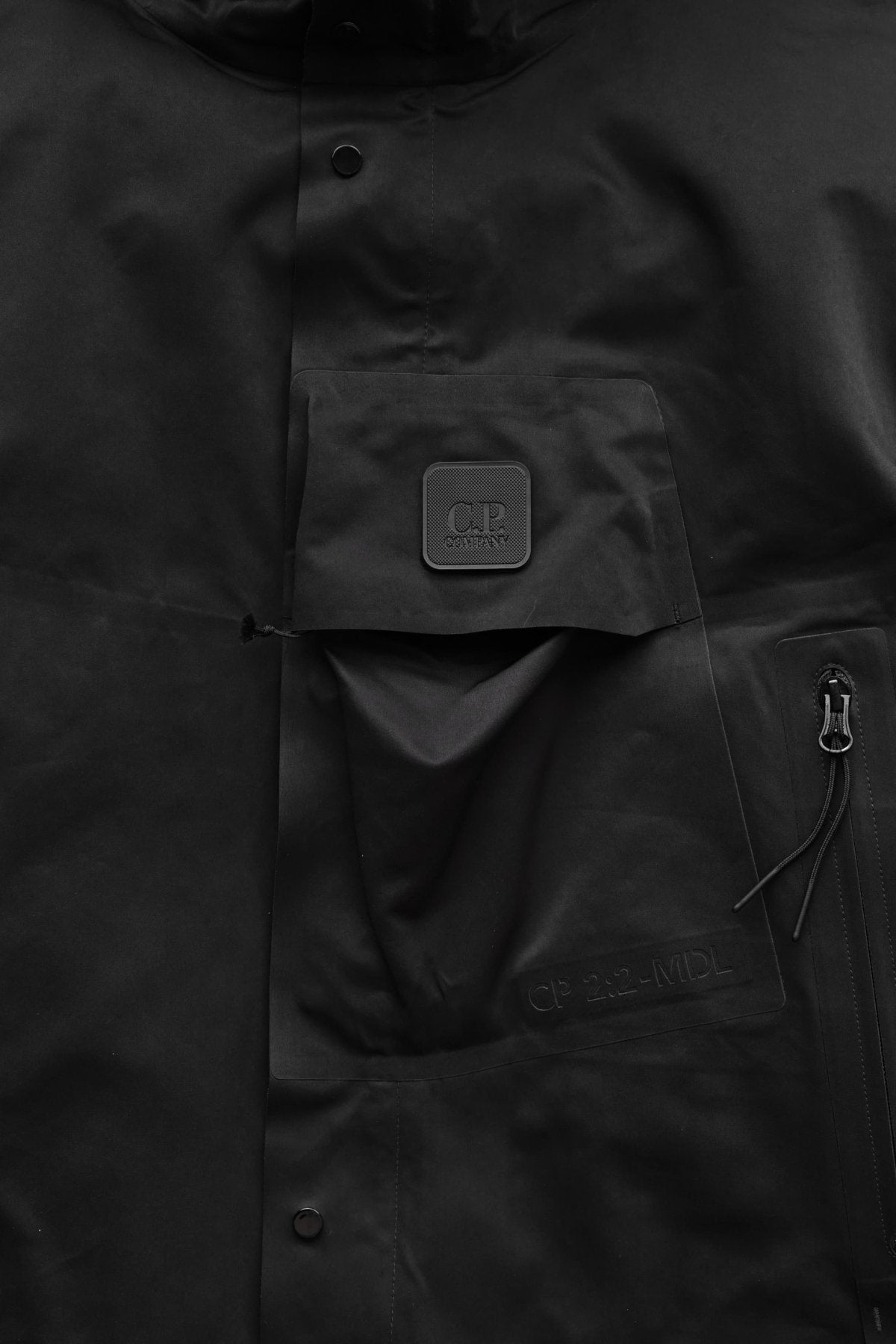 C.P. COMPANY - A.A.C. DOWN FISHTAIL PARKA - BLACK