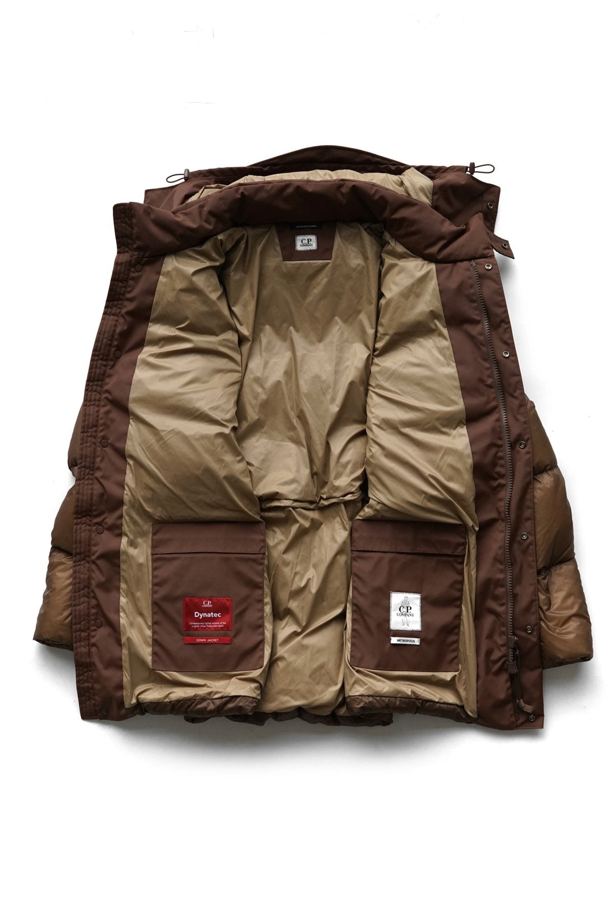 C.P. COMPANY - DYNATEC MIXED DOWN PARKA - PARTRIDGE BROWN