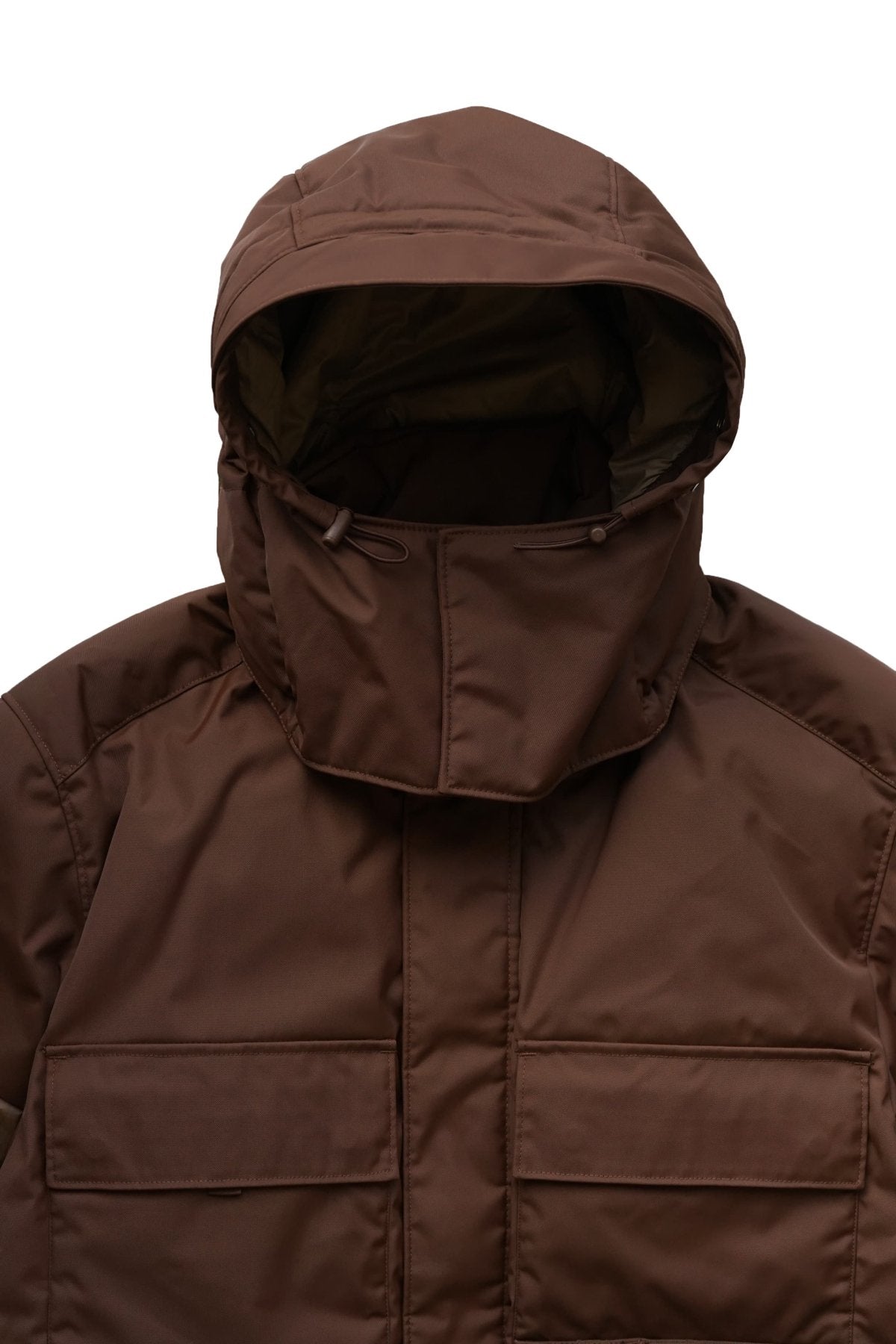 C.P. COMPANY - DYNATEC MIXED DOWN PARKA - PARTRIDGE BROWN