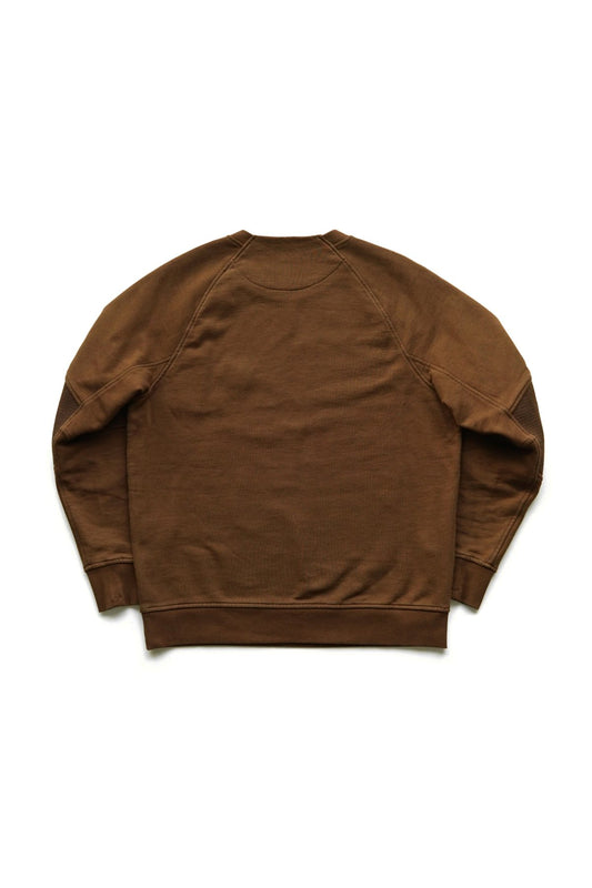 C.P. COMPANY - DIAGONAL RAISED FLEECE SWEATSHIRT - PARTRIDGE BROWN