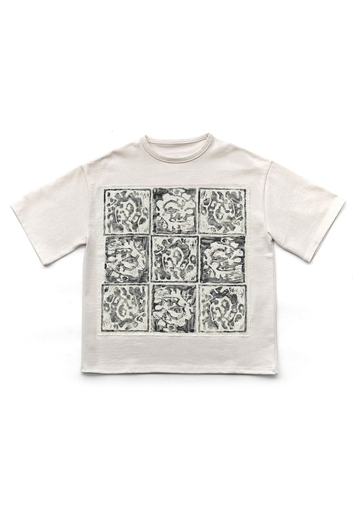 toogood - THE SHEARER T SHIRT - LTD HAND PAINTED TILE - RAW/INK