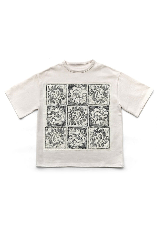 toogood - THE SHEARER T SHIRT - LTD HAND PAINTED TILE - RAW/INK