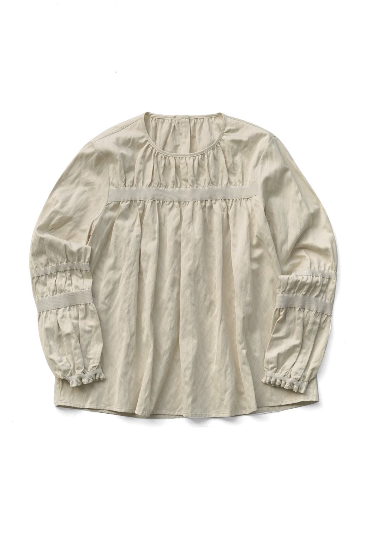 toogood - THE PATISSIER TOP - CRUMPLED SATIN - RAW