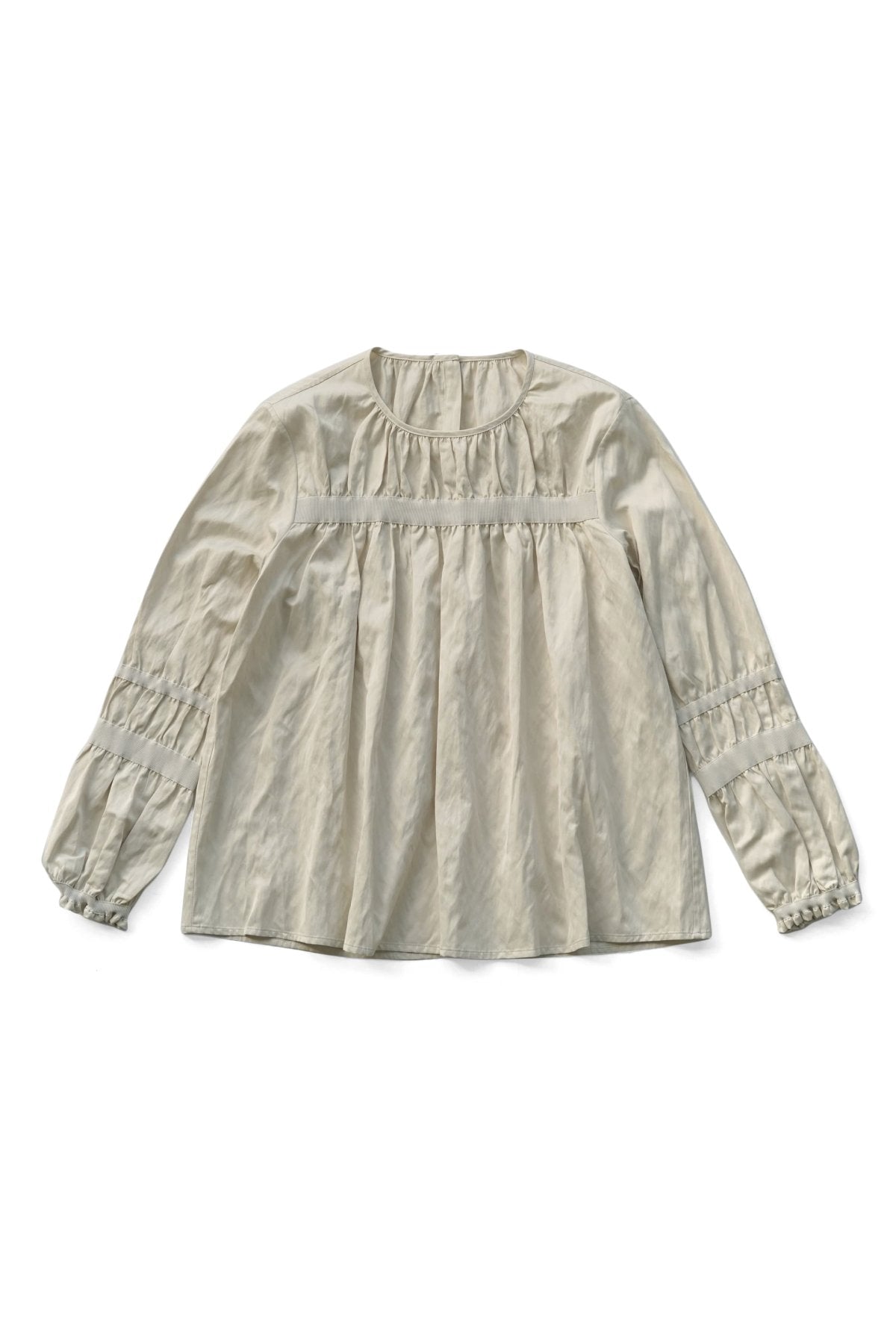 toogood - THE PATISSIER TOP - CRUMPLED SATIN - RAW