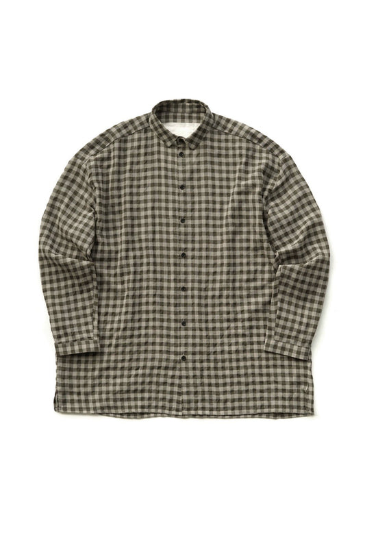 toogood ★★★ - EXCLUSIVE - THE DRAUGHTSMAN SHIRT - WOOL COTTON CHECK - FIR