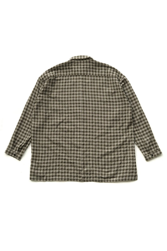 toogood ★★★ - EXCLUSIVE - THE DRAUGHTSMAN SHIRT - WOOL COTTON CHECK - FIR