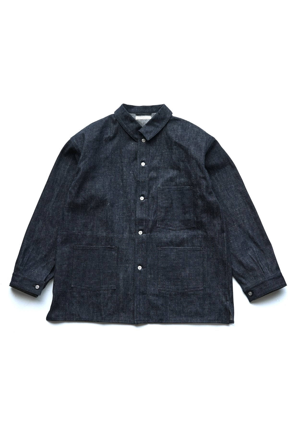 OLD JOE - CAMP COLLAR MOULDER JACKET - INDIGO