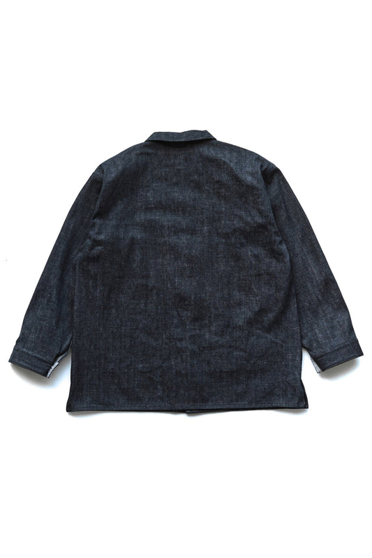 OLD JOE - CAMP COLLAR MOULDER JACKET - INDIGO