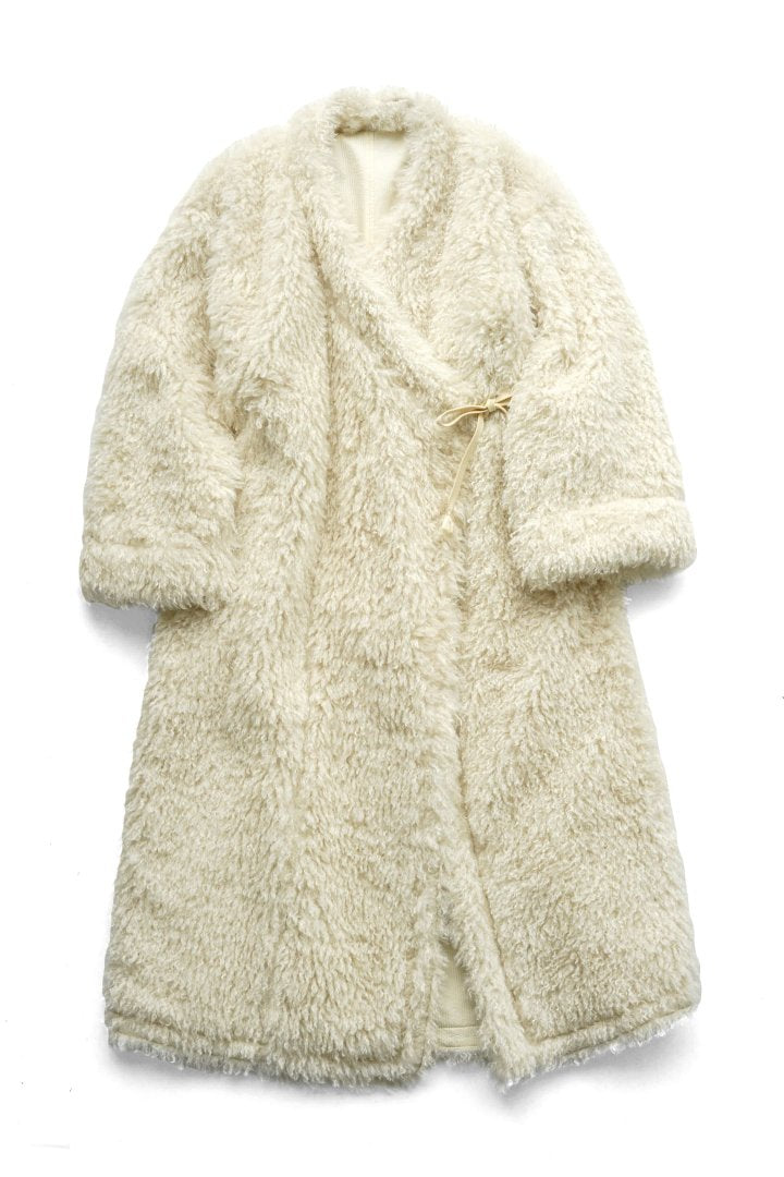 WRYHT- REVERSIVLE NOMADIC WRAP COAT - BONE