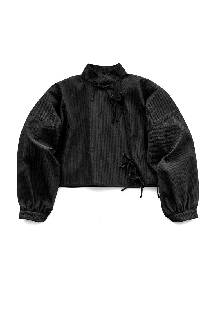 WRYHT - ORIENTAL FRONT CROPPED JACKET - BLACK