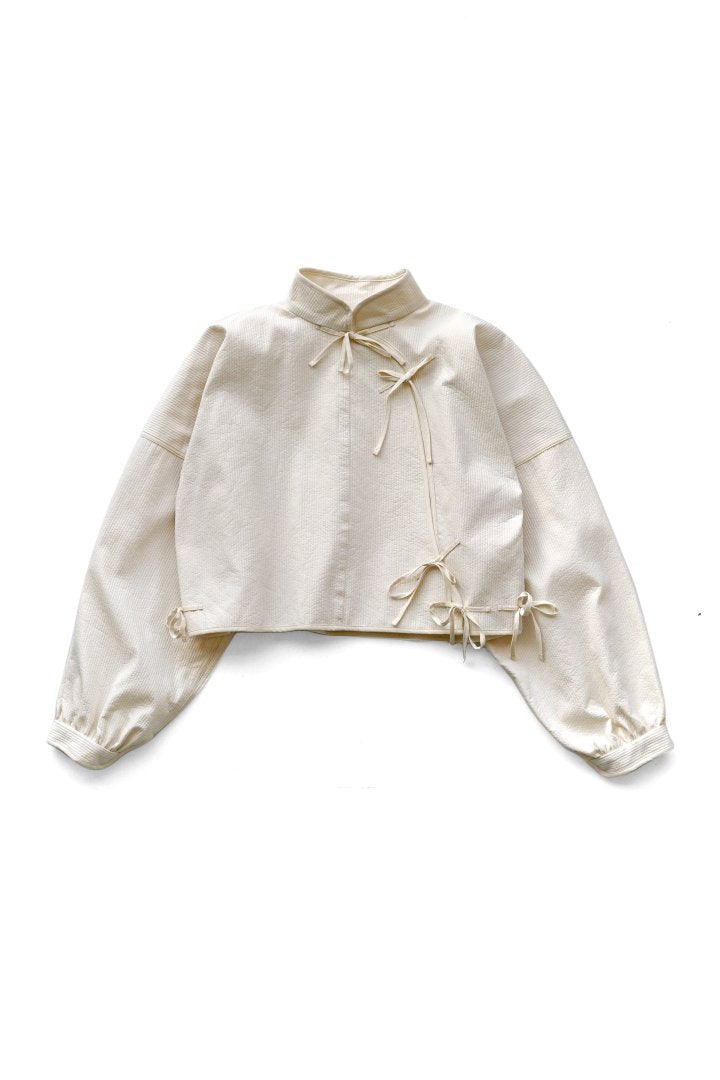 WRYHT - ORIENTAL FRONT CROPPED JACKET - BONE