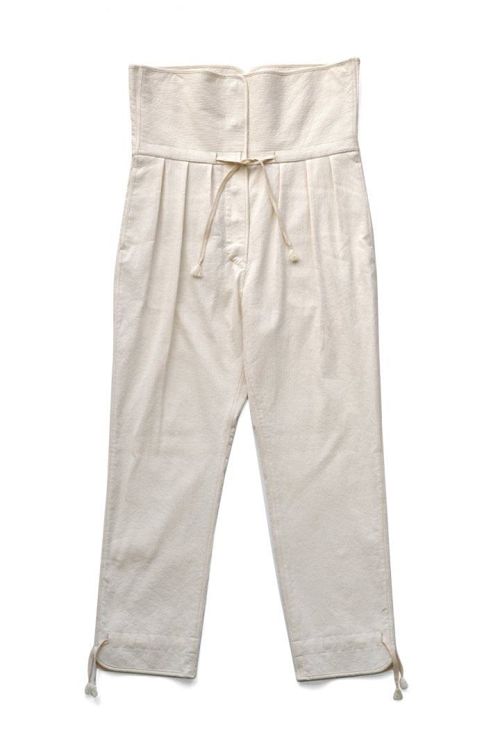 WRYHT - WRAP WAIST ORIENTAL TROUSER - BONE