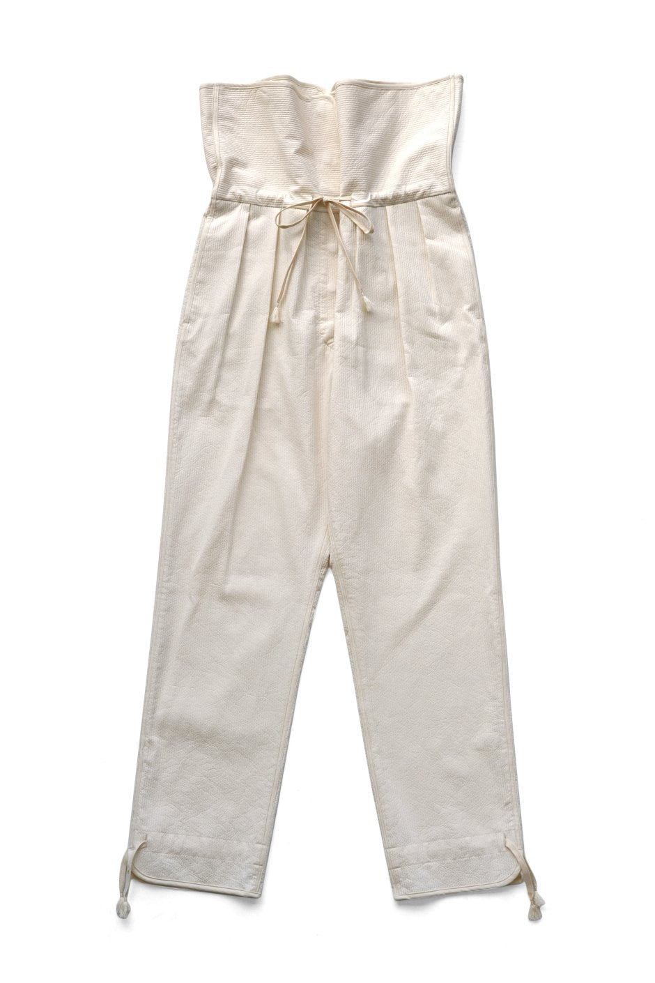 WRYHT - WRAP WAIST ORIENTAL TROUSER - BONE