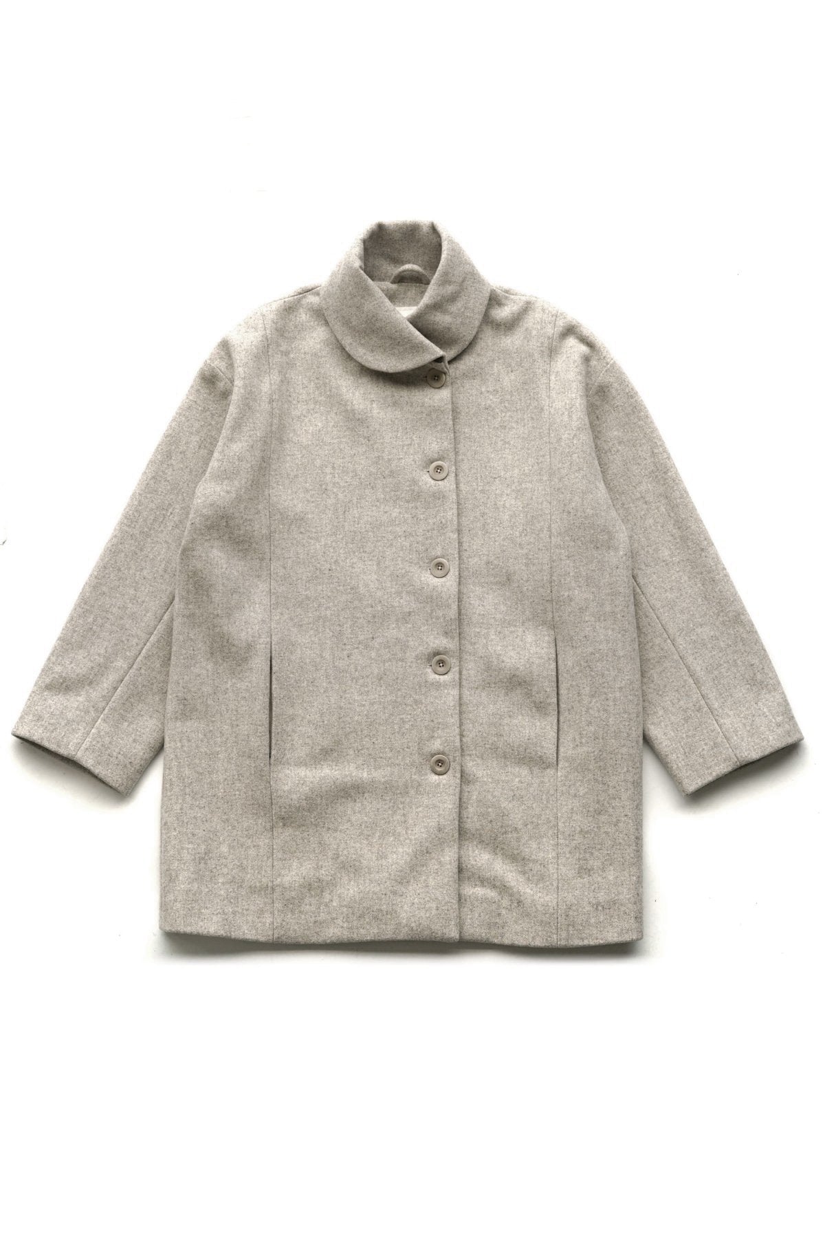 toogood - THE MERCER COAT - WOOl FELT - STONE