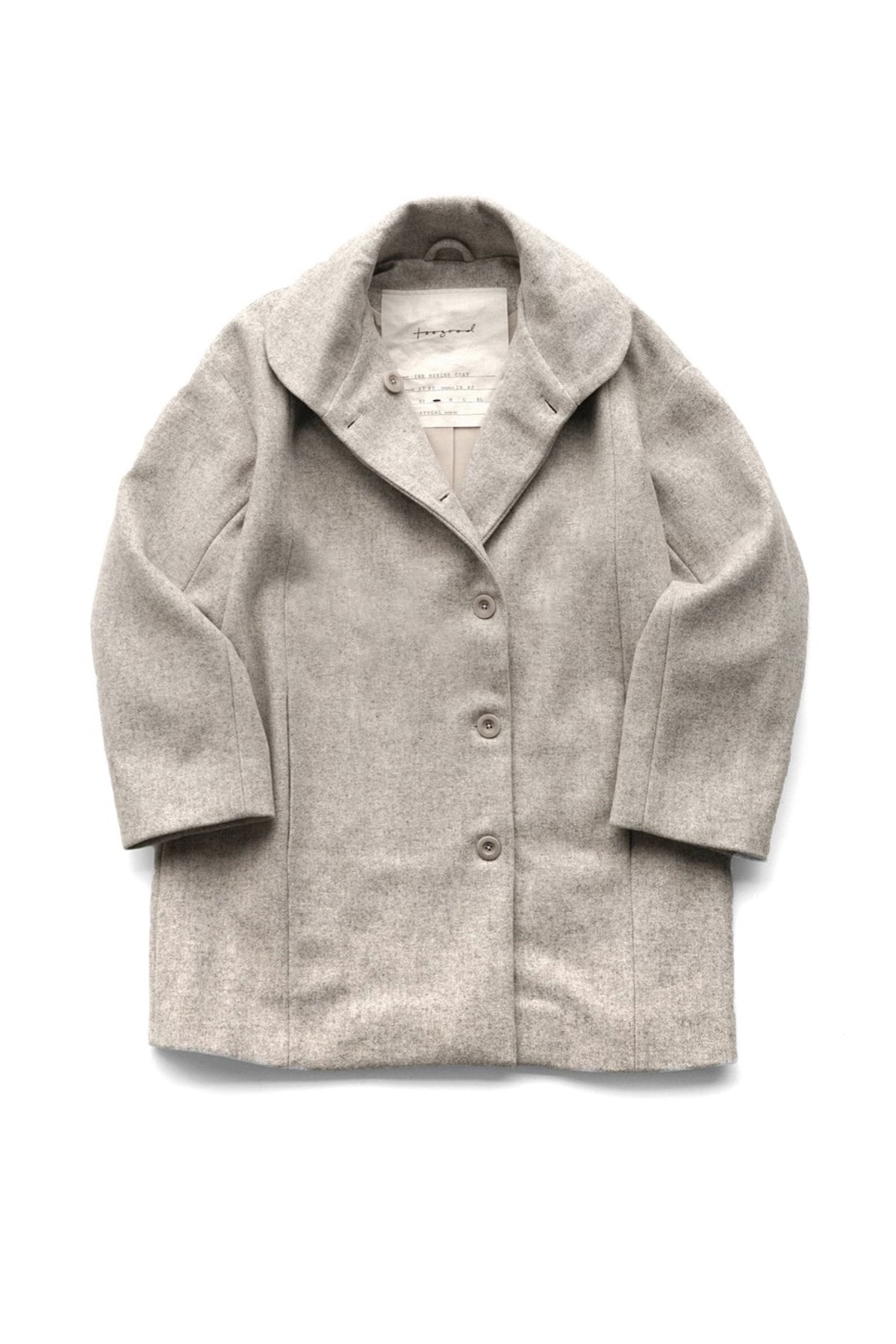 toogood - THE MERCER COAT - WOOl FELT - STONE